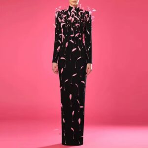 Famah feathers dress