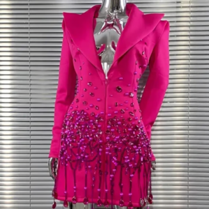 Embellished Blazer Dress