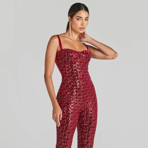 Sequin Corset Jumpsui